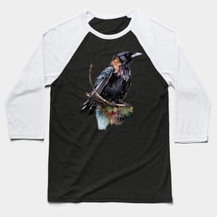 Majestic Crow Baseball T-Shirt